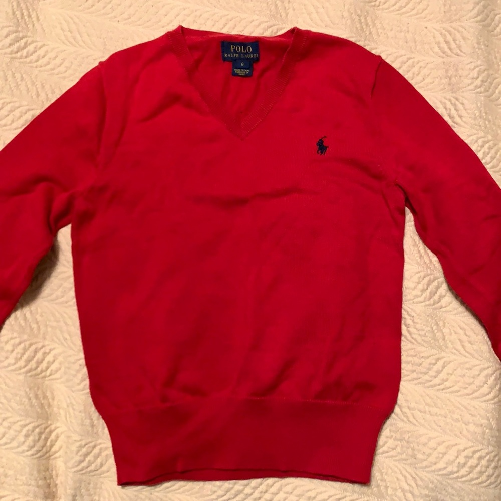 Polo boys sweater size 7